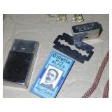 STAINLESS STEEL CHAIN, ELEPHANT PIN, VTG GILLETTE>