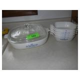 VINTAGE CORNING WARE CORNFLOWER 10" CASSEROLE &>>>