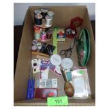 ASST. SEWING NOTIONS - THREAD HOLDER, NEEDLES, >>>