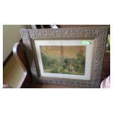 VINTAGE FRAMED PRINT 32 1/2 x 28