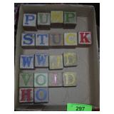 VINTAGE WOODEN BLOCKS