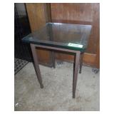 METAL TABLE BASE W/ GLASS TOP (NOT ATTACHED) >>>>