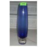 COBALT BLUE CONTROLLED BUBBLE VASE 15'