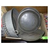 VINTAGE GAVANIZED & TIN STRAINERS