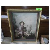 VINTAGE PRINT? ON CANVAS 17 x 21