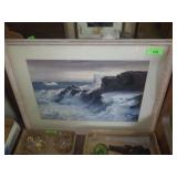 VINTAGE FRAMED PRINT  32 x 24