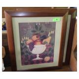2 PAUL PEDERSEN FRUITS & FLOWERS PRINTS 22 x 26