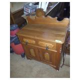 VINTAGE WALNUT WASHSTAND 30 x 16 x 36