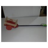 VINTAGE SUPER TOY  CHILDS WOODEN PULL TOY WAGON