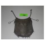 ANTIQUE CHAIN MAIL DRAWSTRING MESH BAG