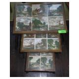 VINTAGE TILED NESTING TABLES 19', 14' & 10' (WIDE)