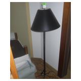 METAL FLOOR LAMP  (58' TO SAND DOLLAR FINIAL TOP)