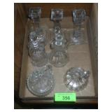 VINTAGE CRUETS & CANDLESTICK HOLDERS