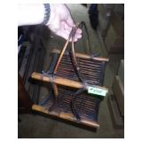 VINTAGE ? BAMBOO / RATTAN MAGAZINE RACK