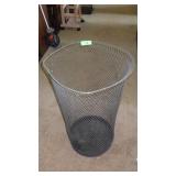 VINTAGE METAL WIRE TRASH CAN / BASKET 29' TALL