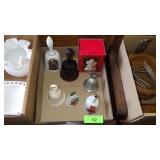 ASST COLLECTIBLE BELLS - GLASS, CERAMIC, ETC