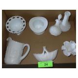 ASST. VINTAGE MILK GLASS
