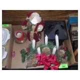SANTA TREE TOPPER, METAL CANDLE HOLDER, LOG>>>
