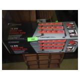 NIB TOOL SHOP 15 BIN BENCH TOP STORAGE RACK
