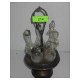 VINTAGE SILVERPLATE CONDIMENT SET