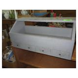 VINTAGE HANDMADE TOOL BOX  26 x 11 1/2 x 12