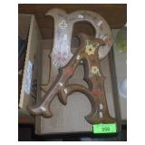 VINTAGE HANDPAINTED LETTERS  11'