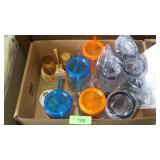 WOODEN S&P SHAKERS, VTG HALLMARK COASTERS, NEW.>>