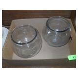ANCHOR HOCKING FISH BOWL / VASES   8' TALL