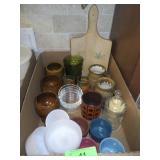 STONEWARE GOBLETS, ASST. MUGS, VTG JUICE GLASSES>S