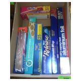 ALUMINUM FOIL (1 NEW), PARCHMENT PAPER, ZIPLOC >>>