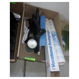 H.D. STAPLER, 3 HOLE PUNCH, CLEAR COVER, ETC
