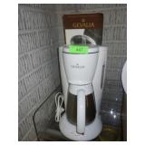 GEVALIA COFFEE MAKER  (TURNS ON - APPEARS UNUSED)