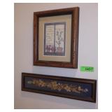 FRAMED DRIED FLOWERS (17" X 4.5"), FLAVIA PRINT>>