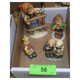 3 VTG GOEBEL HUMMEL FIGURINES, 1 SCHMID FIGURINE