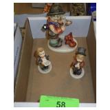 3 VINTAGE GOEBEL HUMMEL FIGURINES