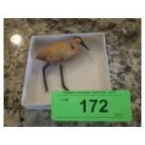 WOODEN CARVED HERON/CRANE (BROKEN LEG)