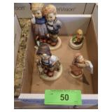 3 VTG GOEBEL HUMMEL FIGURINES, 1 SCHMID FIGURINE