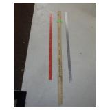 THREE YARDSTICKS (TWO ADVERTISING)