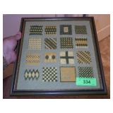 VTG HANDMADE NEEDLEWORK FRAMED ART>>