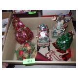 FITZ & FLOYD SANTA IN SLEIGH MUSIC BOX, CHRISTMAS>