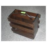 VTG WOODEN MAGAZINE RACK/HOLDER