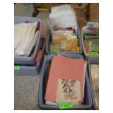 2 LOTS-  MATERIAL, FELT, BEADS, MAKING MINIATURES>