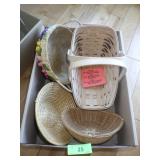 1994 LONGABERGER SLANT BASKET & ASST. BASKETS