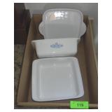 VTG CORNING WARE BLUE CORNFLOWER CASSEROLE>>