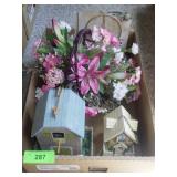 DECORATIVE BIRDHOUSE, BIRDHOUSE CHIME & FAUX>>>