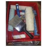 PAINT PANS, PAINTBRUSH, & ROLLERS