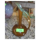 VTG VAN BRIGGLE DRIP GLASS EWER (11.5" TALL)