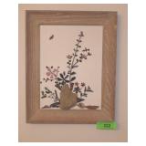 HANDMADE STONE AND TWIG FRAMED ART (15" X 12")