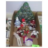 ASST CHRISTMAS DECOR & BABY FOOD HAR LIGHTED>>