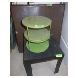 2 LAZY SUSANS, PLASTIC TABLE, FOLDING CARD TABLE